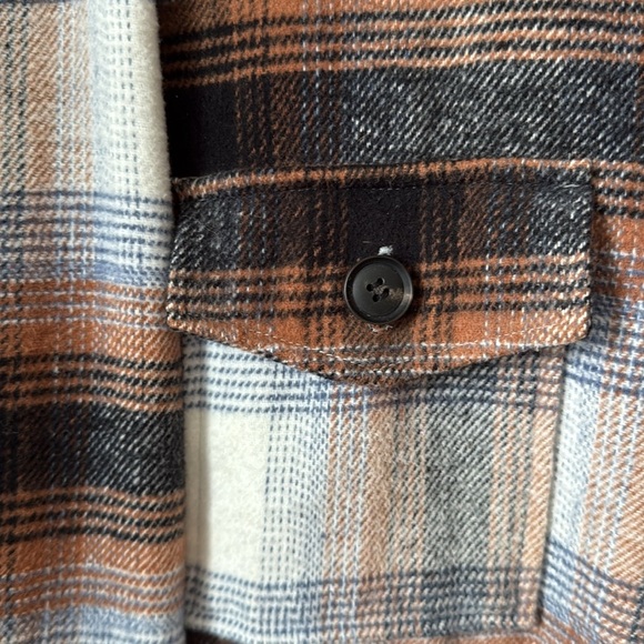 ELAN Oversized Flannel Plaid Shirt Jacket Size L - Picture 7 of 13